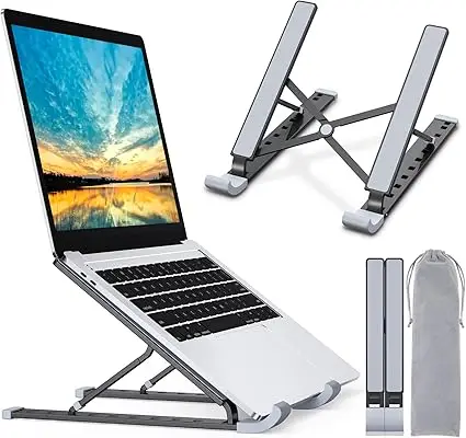 Boost Your Work Efficiency with an Aluminum Portable Laptop Stand