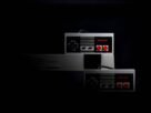 Retro gaming controllers from the Nintendo Entertainment System in low-key lighting, evoking nostalgia.